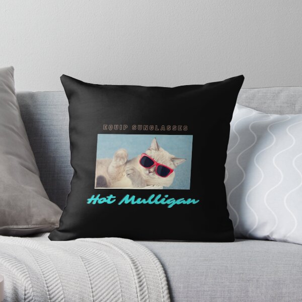 Hot Mulligan Band - Equip Sunglasses Throw Pillow RB0712 product Offical hotmulligan Merch